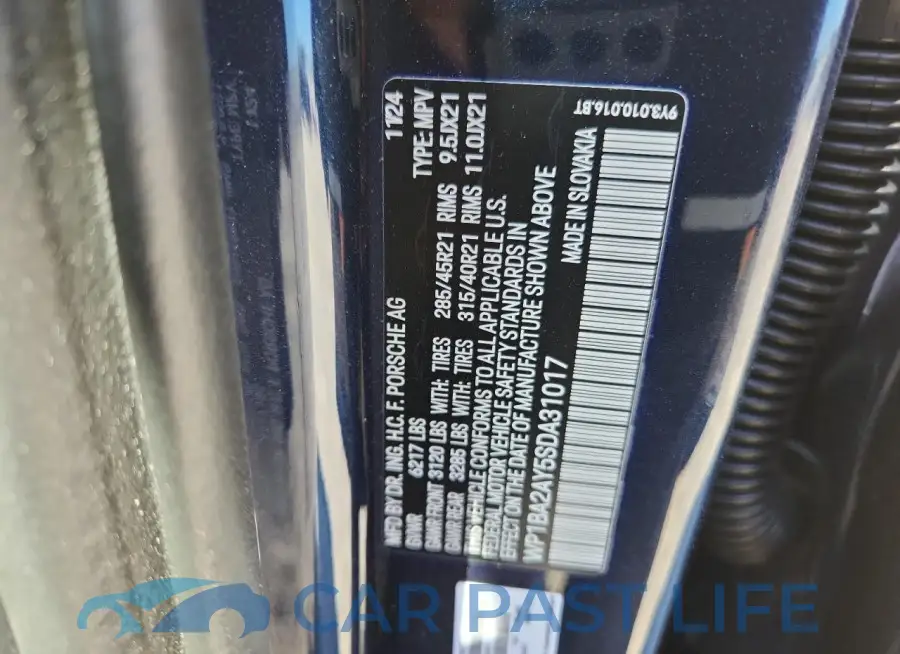 WP1BA2AY5SDA31017# 13