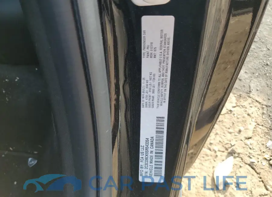 2C3CDBCK9SR543354# 12