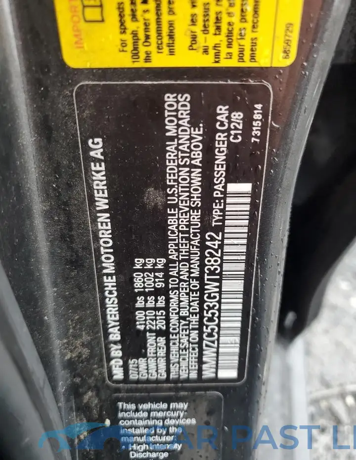WMWZC5C53GWT38242# 12