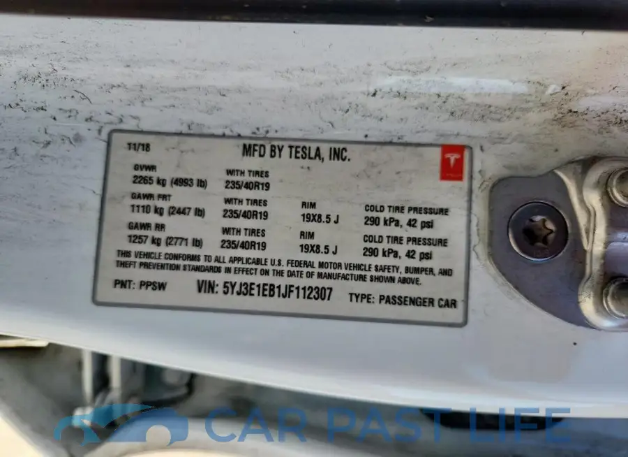 5YJ3E1EB1JF112307# 13