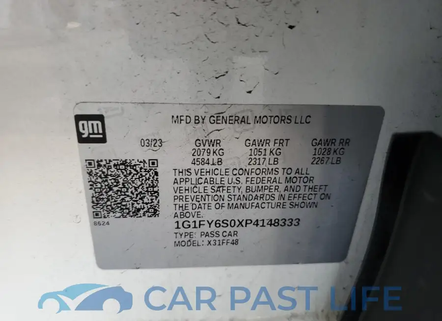1G1FY6S0XP4148333# 12