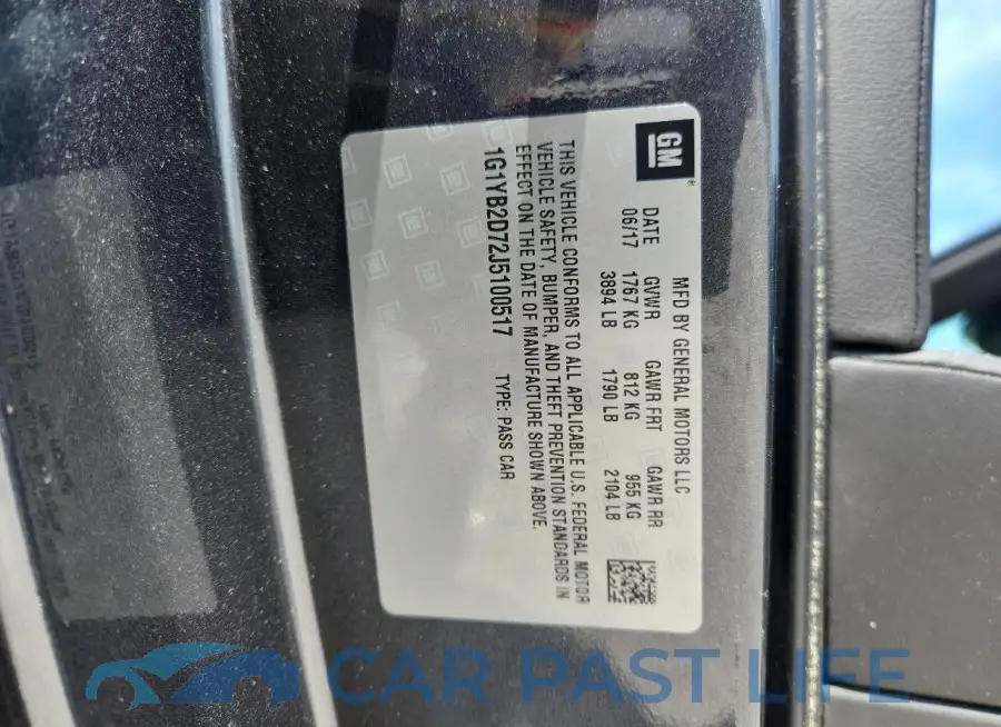1G1YB2D72J5100517# 12
