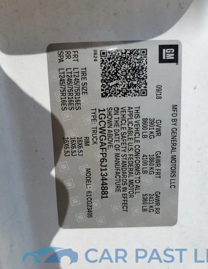 1GCWGAFP6J1344881# 13
