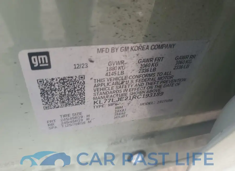 KL77LJE21RC193189# 13