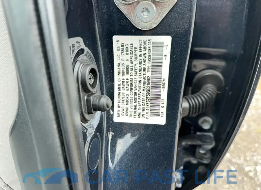 19XFC2F59GE216902# 10