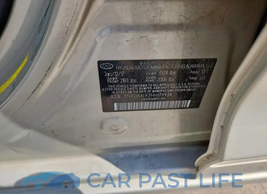 5NPD84LF2HH179934# 13