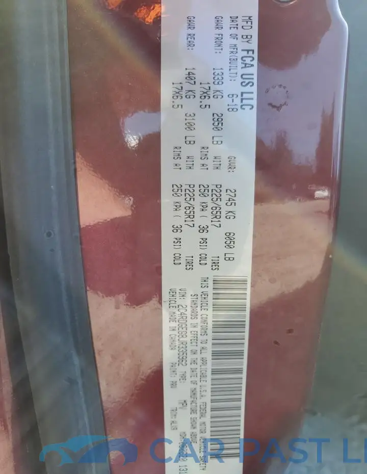 2C4RDGEG8JR335962# 13