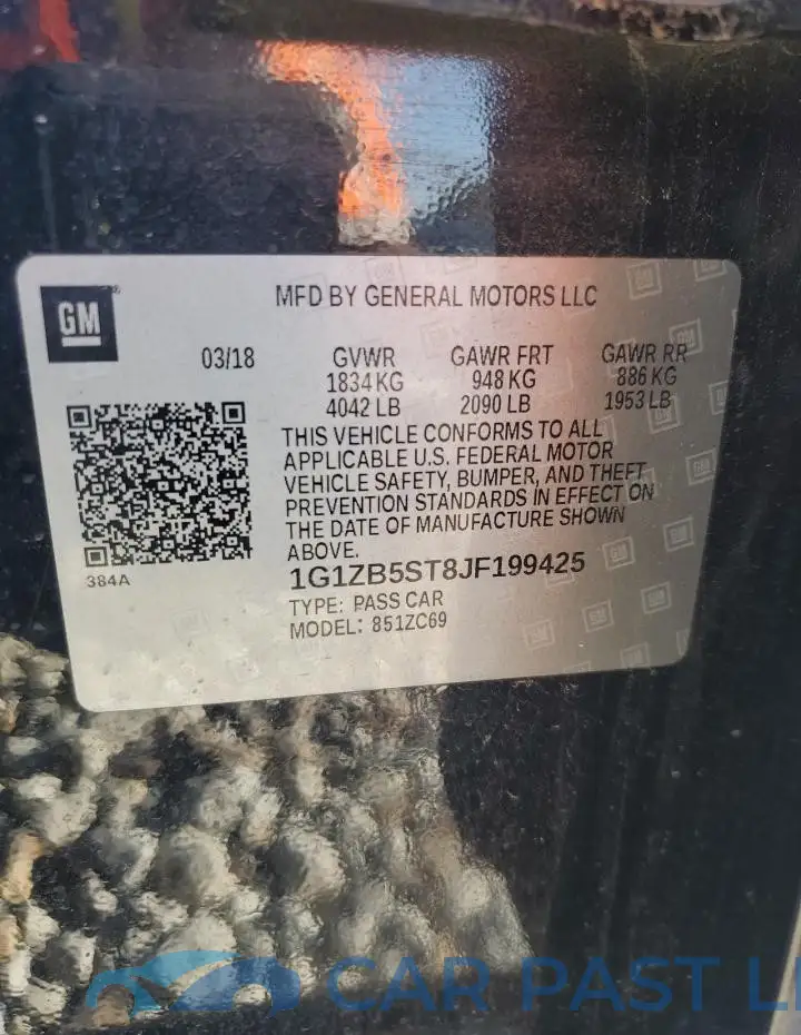 1G1ZB5ST8JF199425# 12
