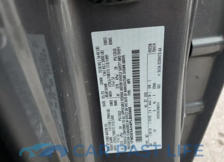 1FMDE5AH4PLB65865# 13