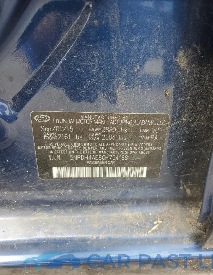 5NPDH4AE8GH754188# 13