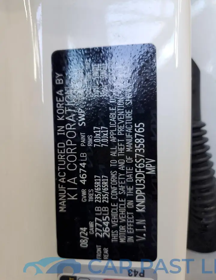KNDPU3DF6S7358765# 13