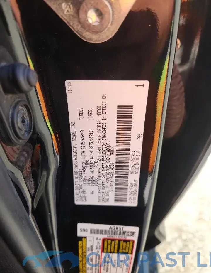 5TFDY5F10GX514326# 12