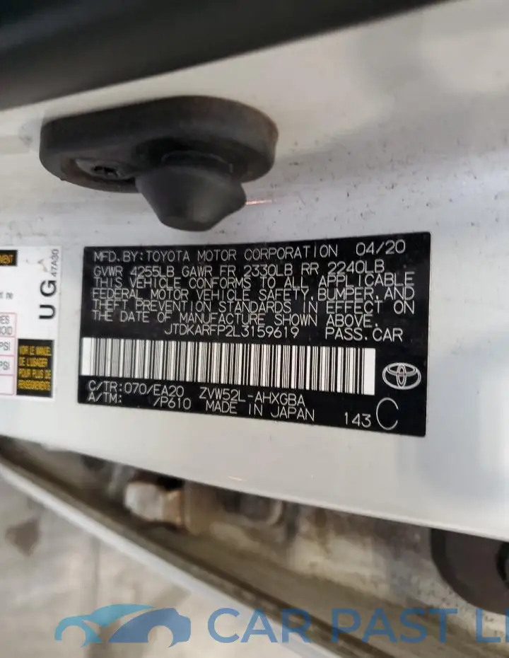 JTDKARFP2L3159619# 12