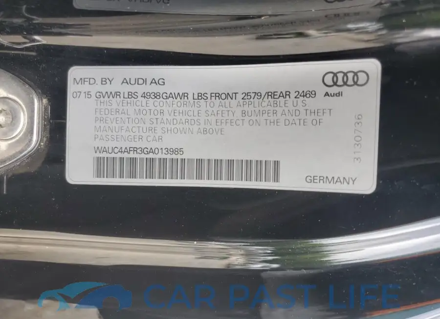WAUC4AFR3GA013985# 12