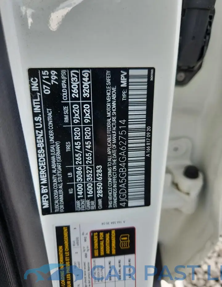 4JGDA5GB4GA627514# 13