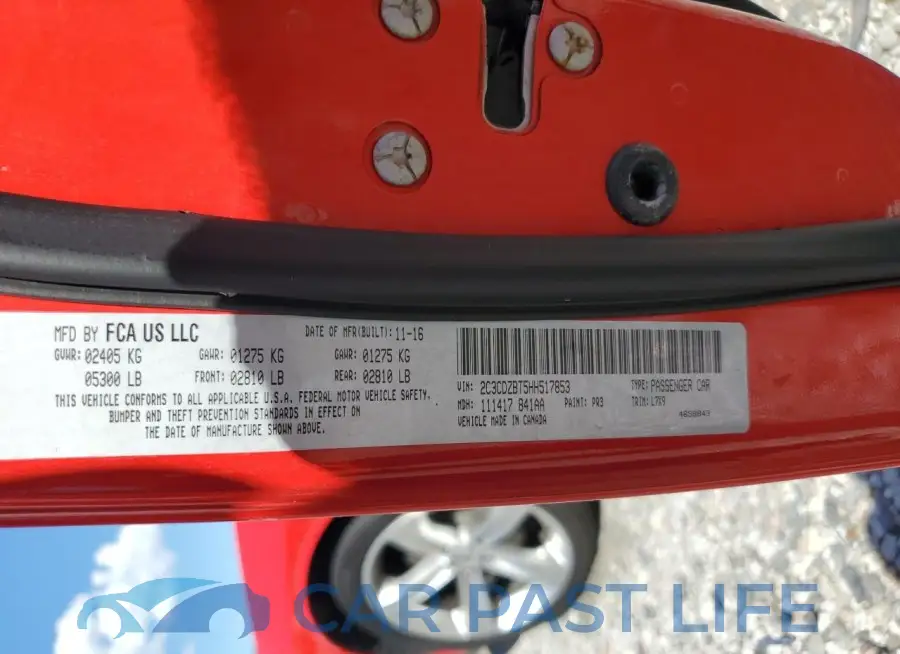2C3CDZBT5HH517853# 12