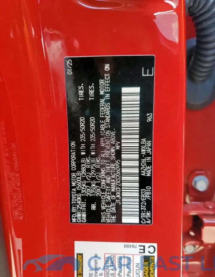 JTJKKCFZXS2060995# 13