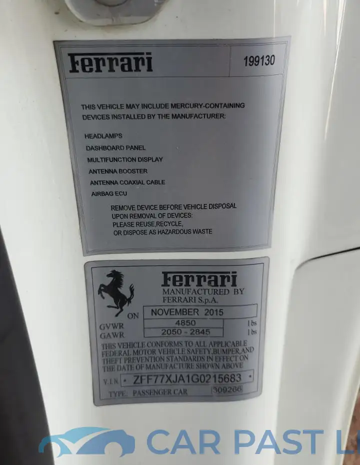 ZFF77XJA1G0215683# 12