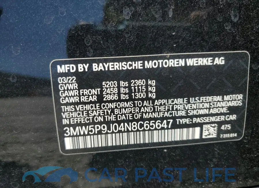 3MW5P9J04N8C65647# 12