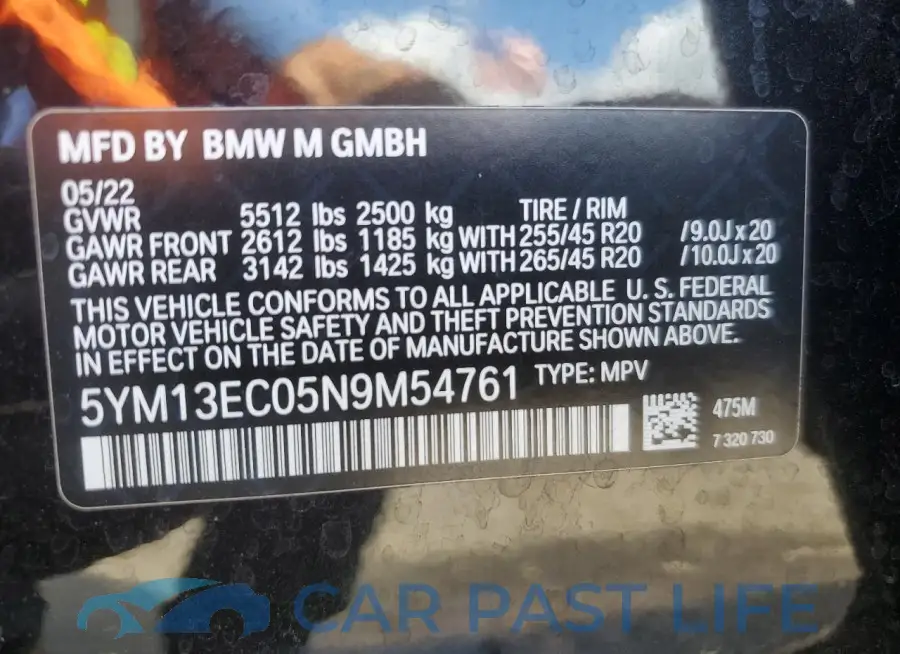 5YM13EC05N9M54761# 13