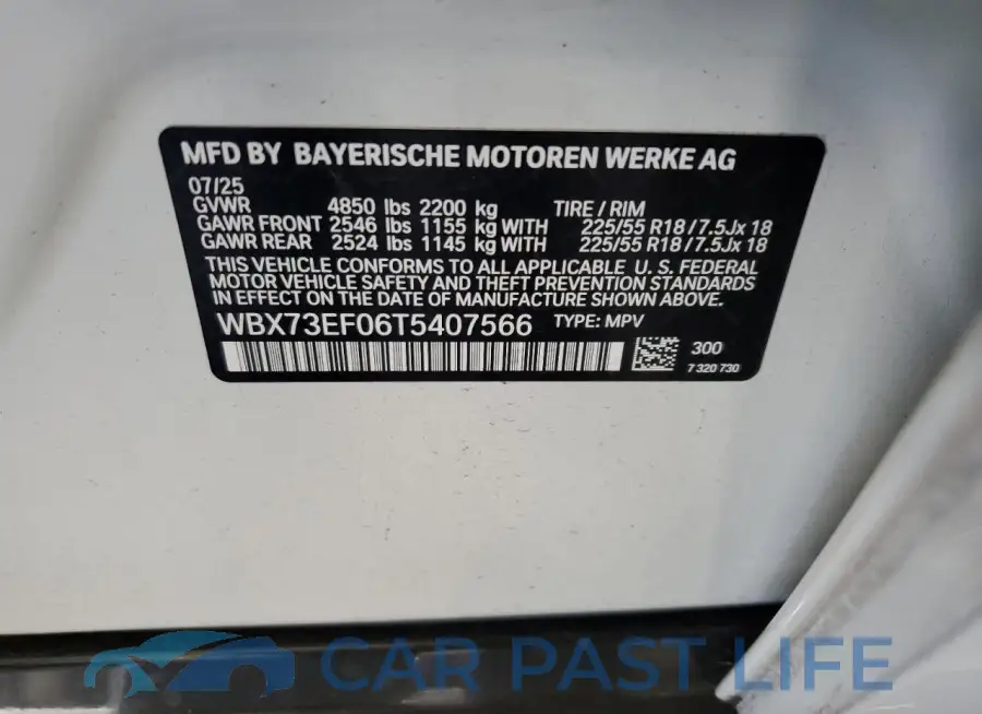 WBX73EF06T5407566# 13