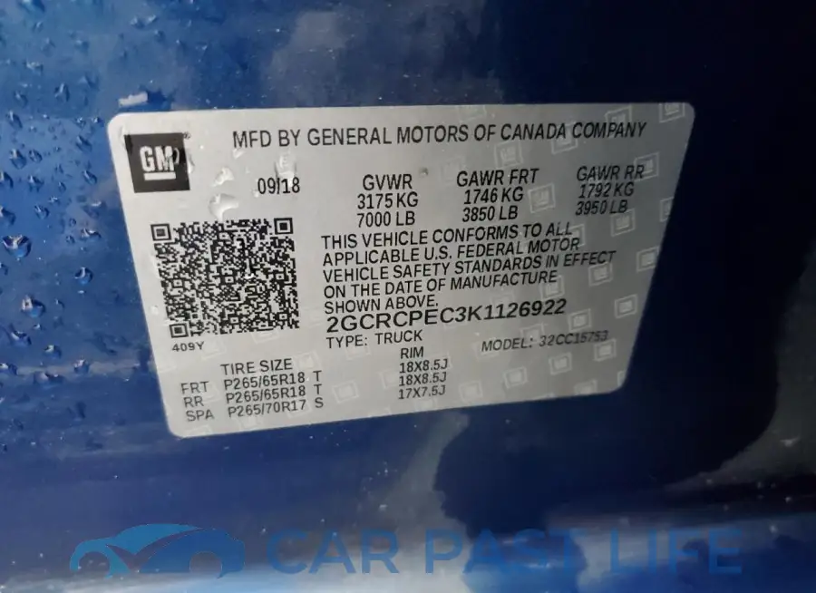 2GCRCPEC3K1126922# 12