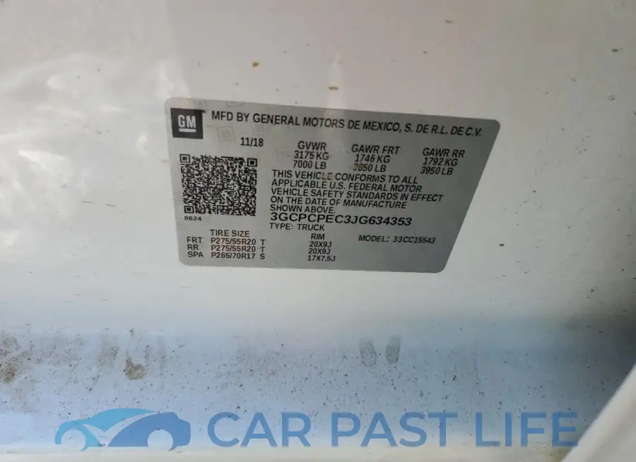 3GCPCPEC3JG634353# 13