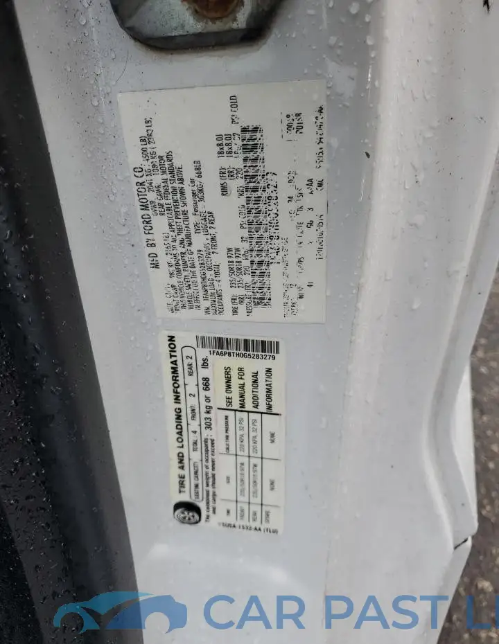 1FA6P8TH0G5283279# 12