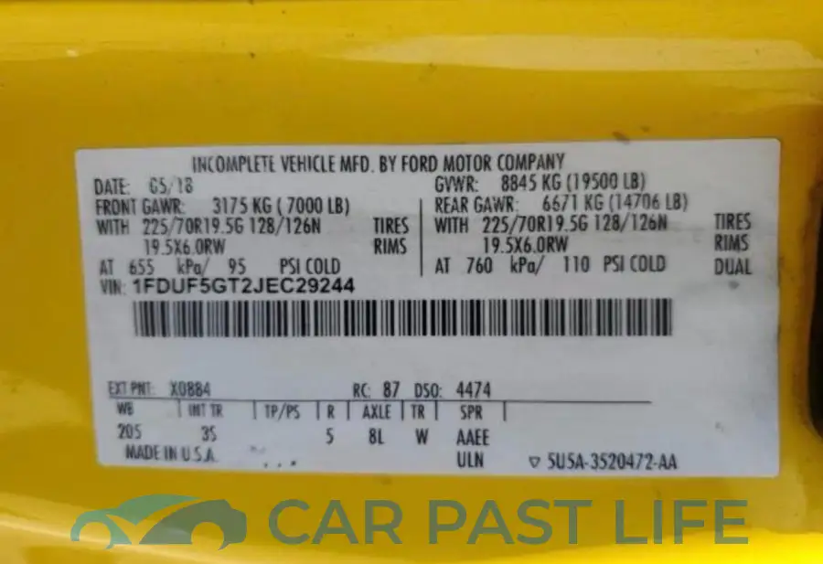 1FDUF5GT2JEC29244# 10