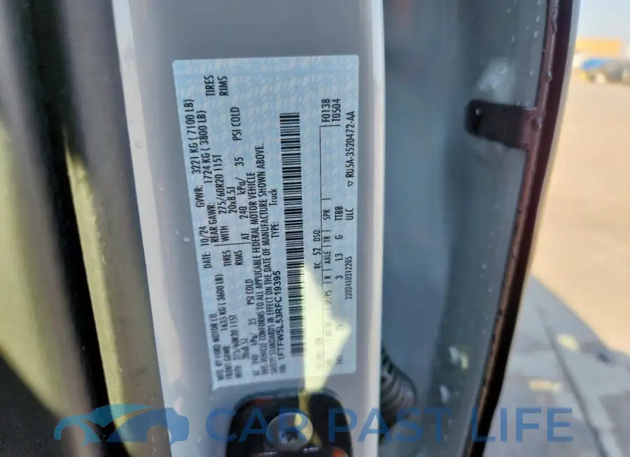 1FTFW5L53RFC19395# 12