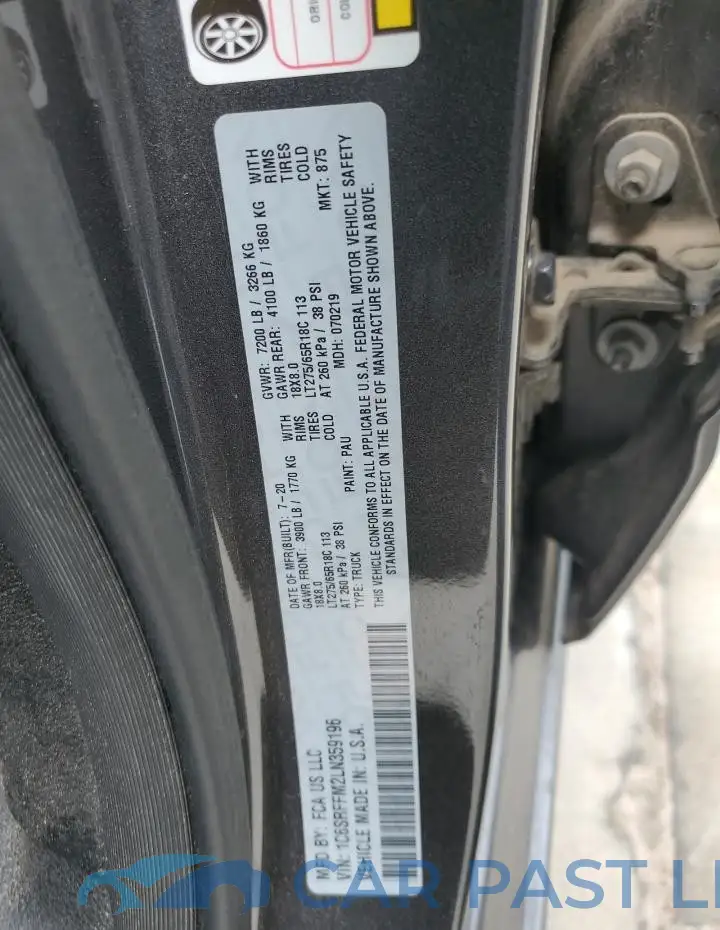 1C6SRFFM2LN359196# 12