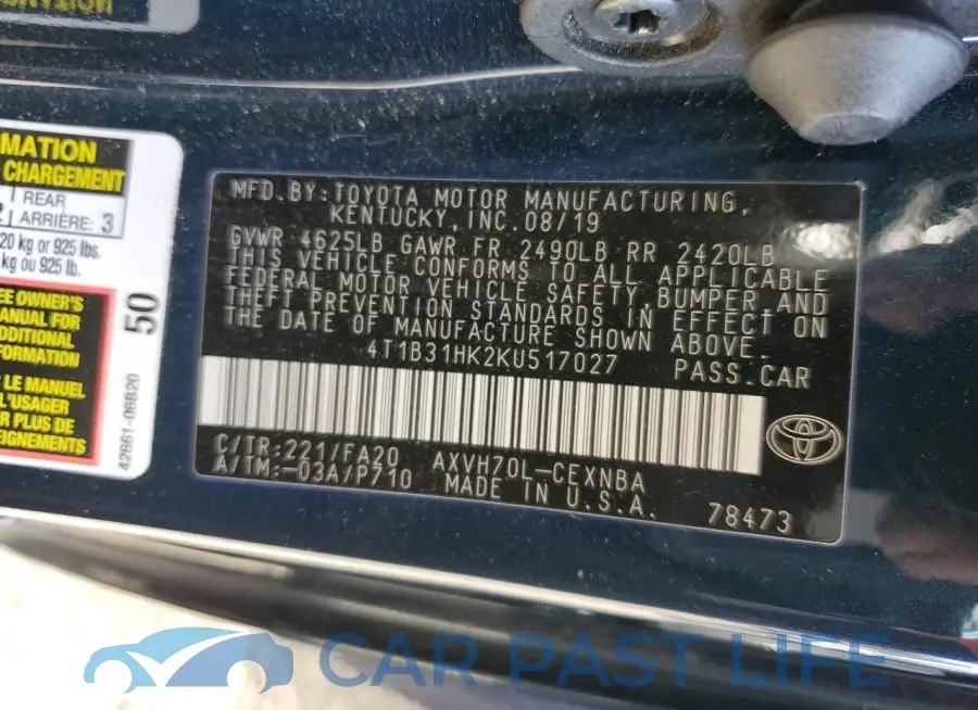 4T1B31HK2KU517027# 12