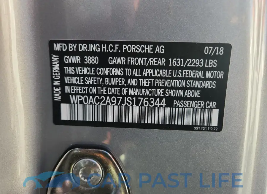 WP0AC2A97JS176344# 13