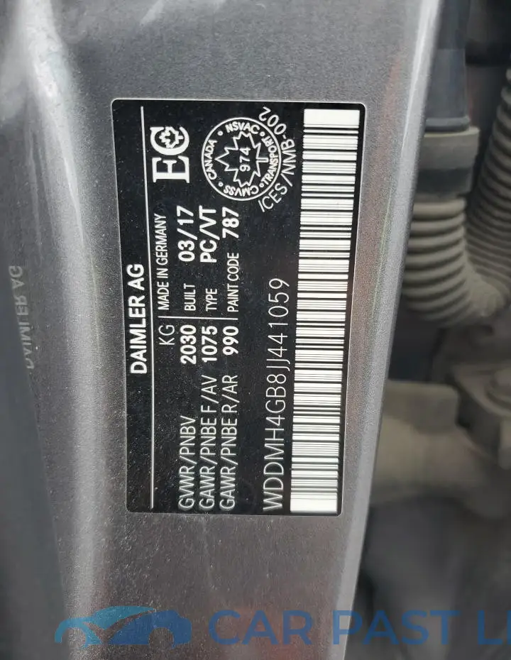 WDDMH4GB8JJ441059# 13