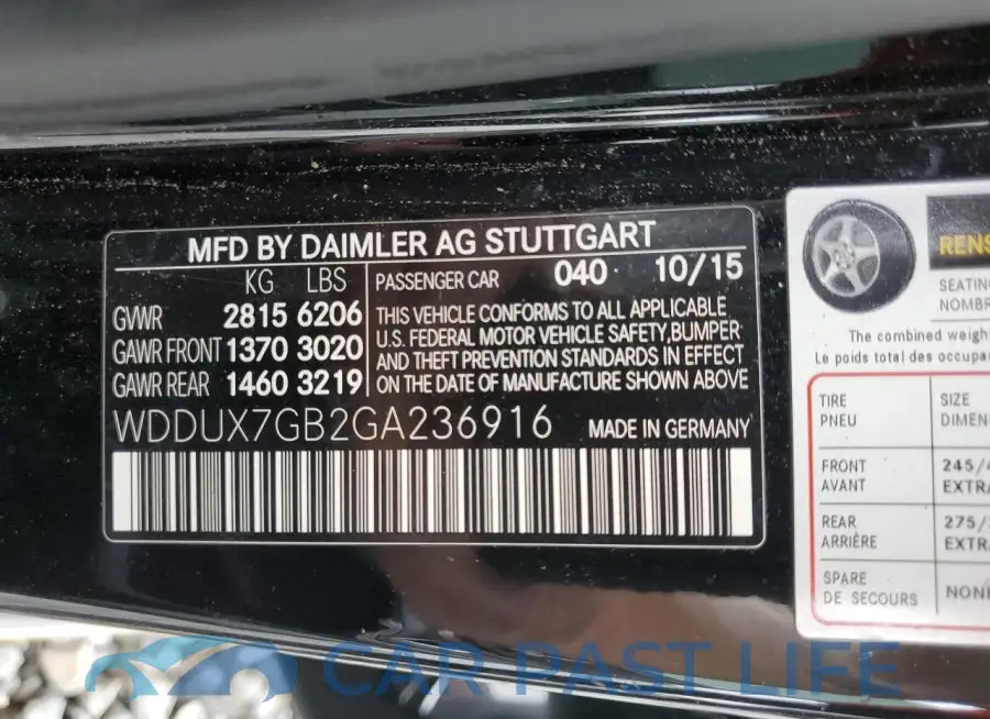 WDDUX7GB2GA236916# 13
