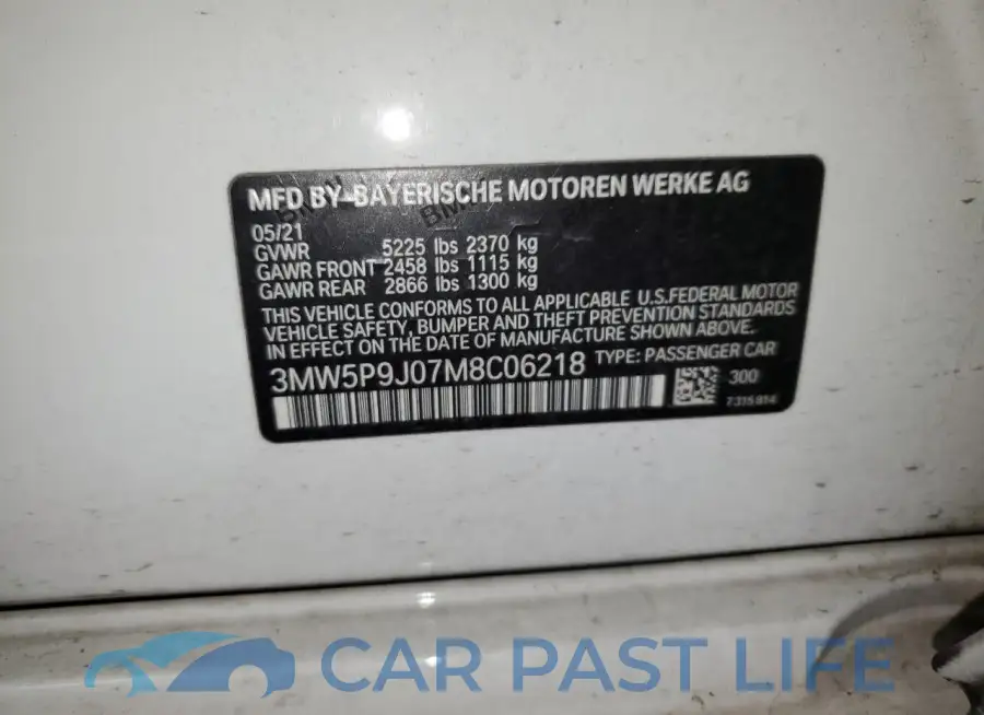 3MW5P9J07M8C06218# 12