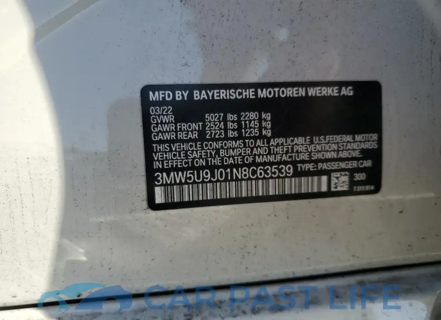 3MW5U9J01N8C63539# 13