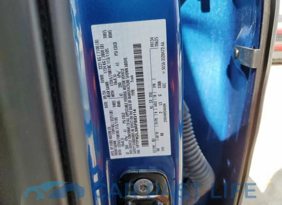 1FTFW2L59RFB83114# 12