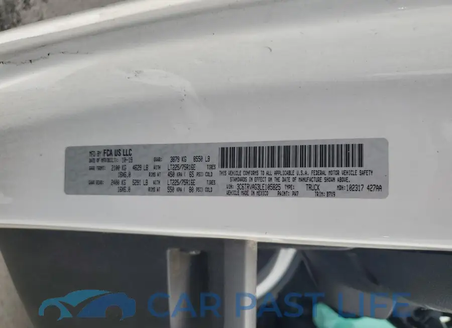 3C6TRVAG3LE105825# 13