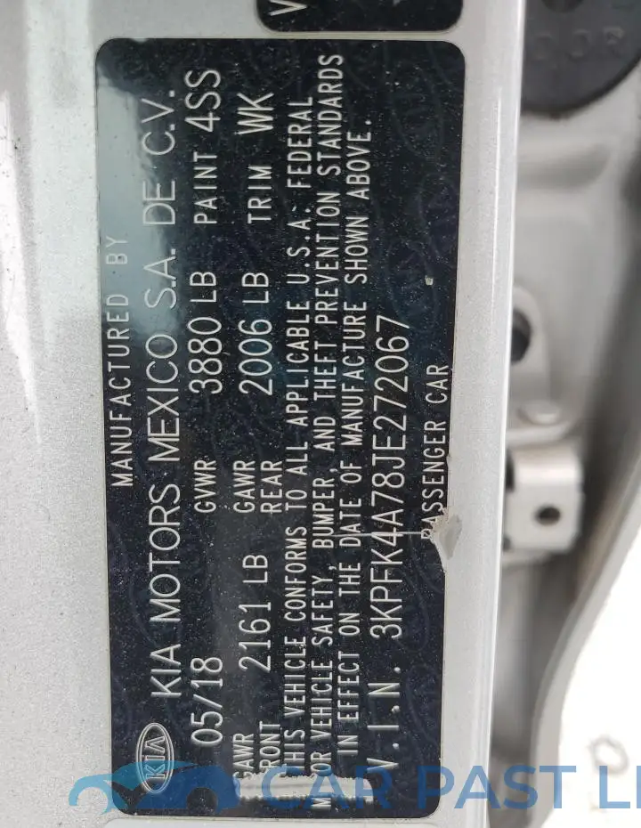 3KPFK4A78JE272067# 12