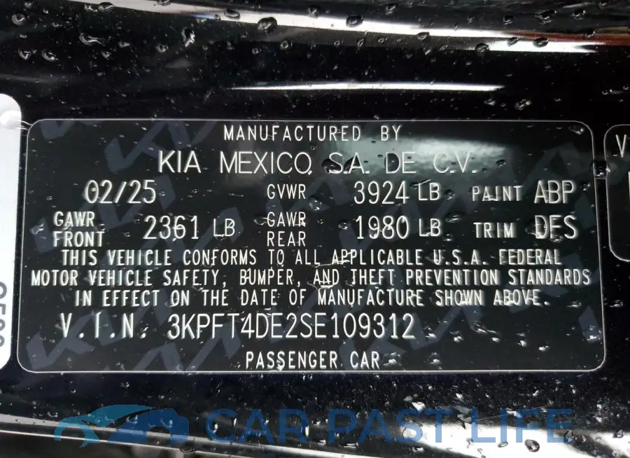 3KPFT4DE2SE109312# 13