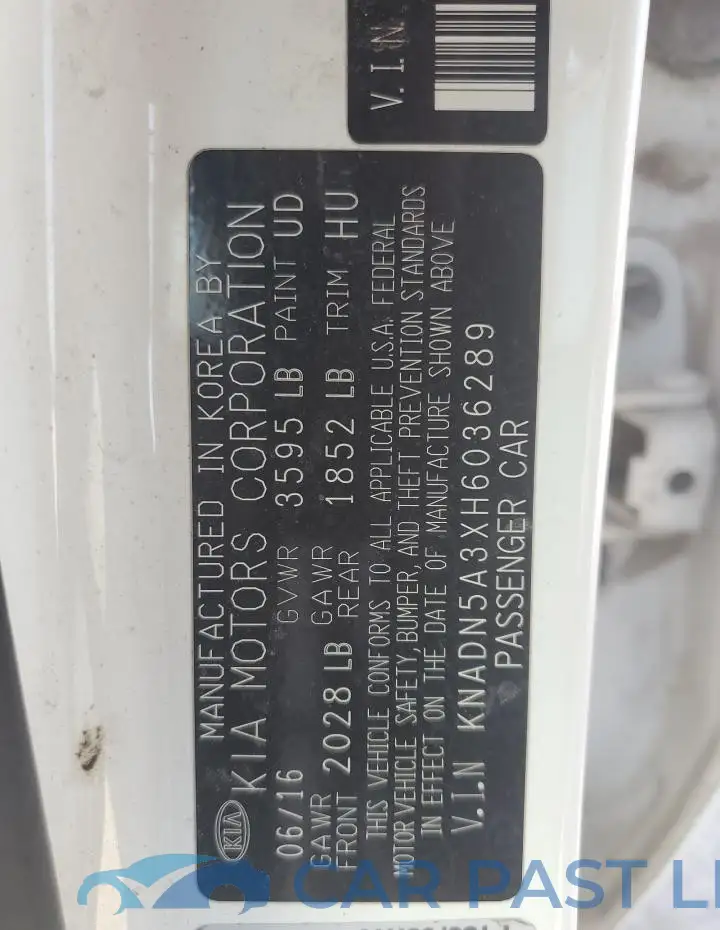 KNADN5A3XH6036289# 12