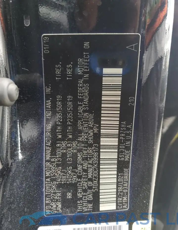5TDXZ3DC7KS998173# 13