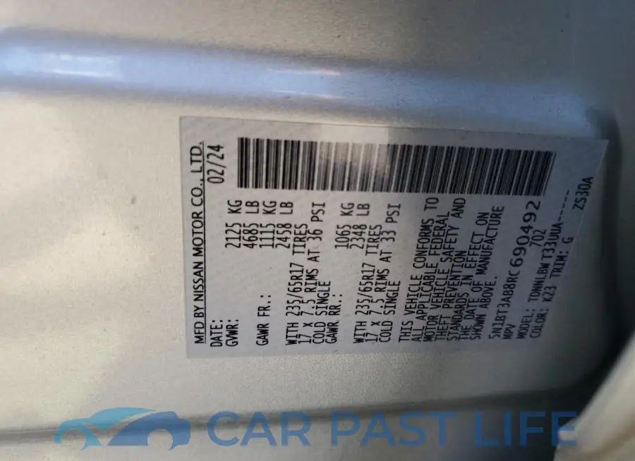 5N1BT3AB8RC690492# 12