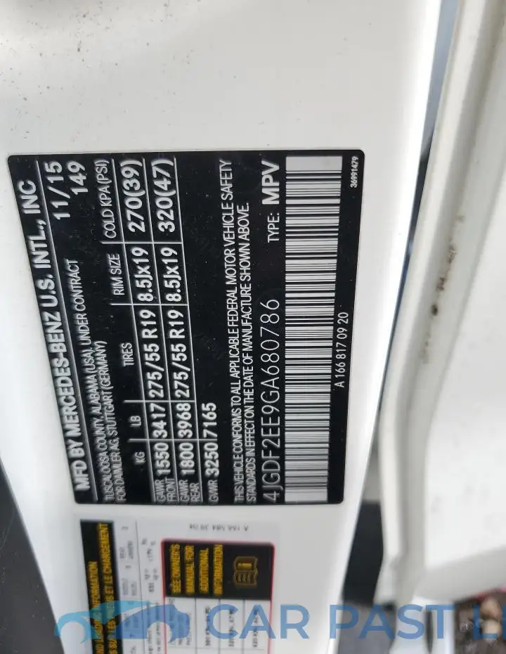 4JGDF2EE9GA680786# 14