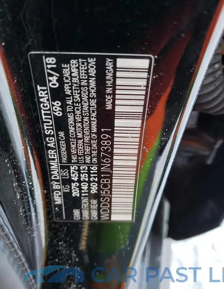 WDDSJ5CB1JN673891# 13