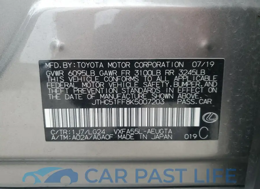 JTHC51FF8K5007203# 12