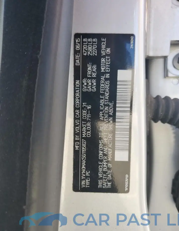 YV140MAK5G1195827# 12