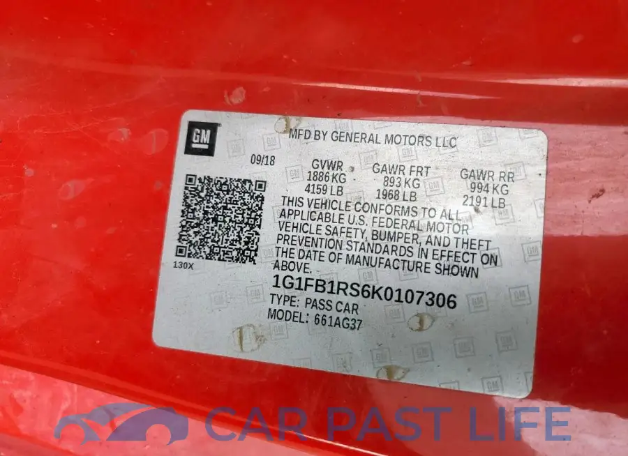 1G1FB1RS6K0107306# 12