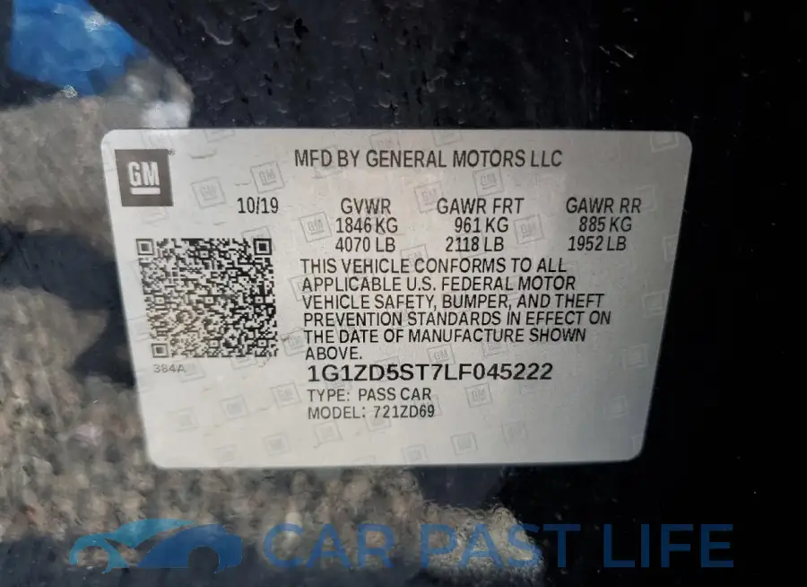 1G1ZD5ST7LF045222# 12